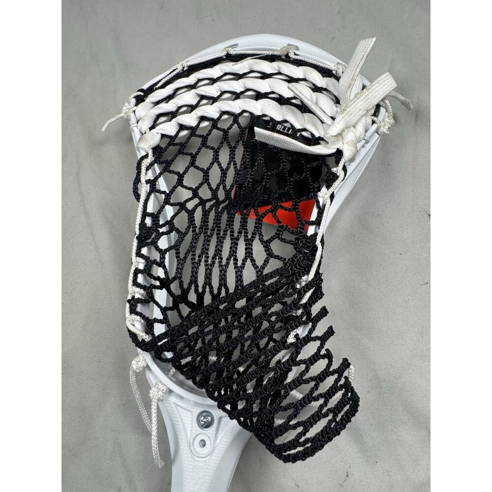 STX Stallion 50 Lacrosse Stick Complete White Black Mesh Attack Midfield - Picture 6 of 8